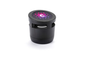 Portable Bluetooth Speaker u0026 Wireless Charger, Custom Printed, Corporate Gift - Black