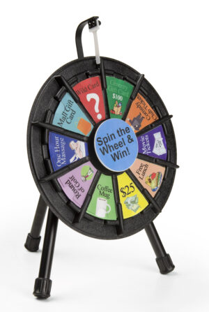 Prize Wheel with Printable Templates, Countertop, Mini