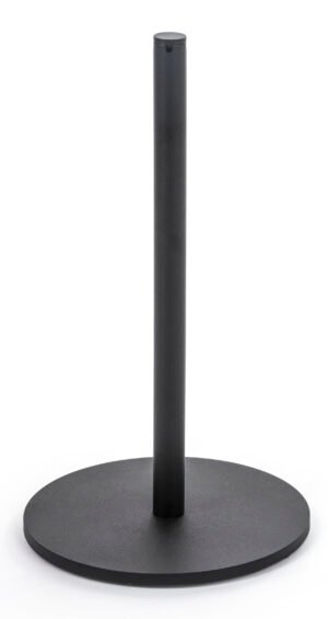 QueuePole Slim 16” Black Stanchion Post, Rope Not Included