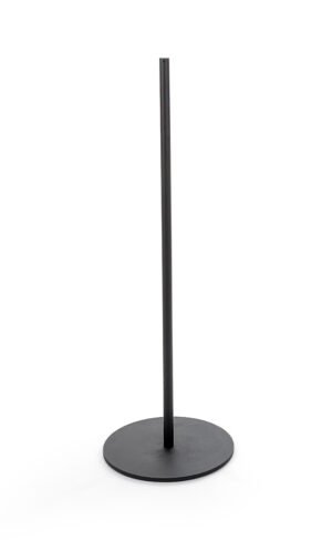 QueuePole Slim 39” Black Stanchion Post, Rope Not Included