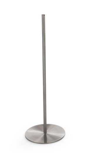 QueuePole Slim 39” Black Stanchion Post, Rope Not Included