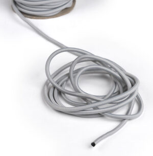 QueuePole Slim 50' Elastic Barrier Cord - Black