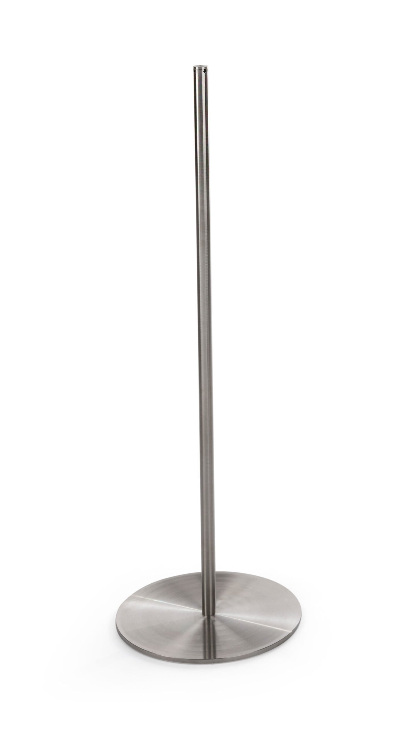 Set of (8) QueuePole Slim 39” Stanchion Posts w/ 100’ Black Elastic Cord - Black