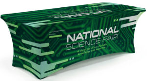 Stretch Table Covers with Custom Graphics, Fitted Design - Full Color