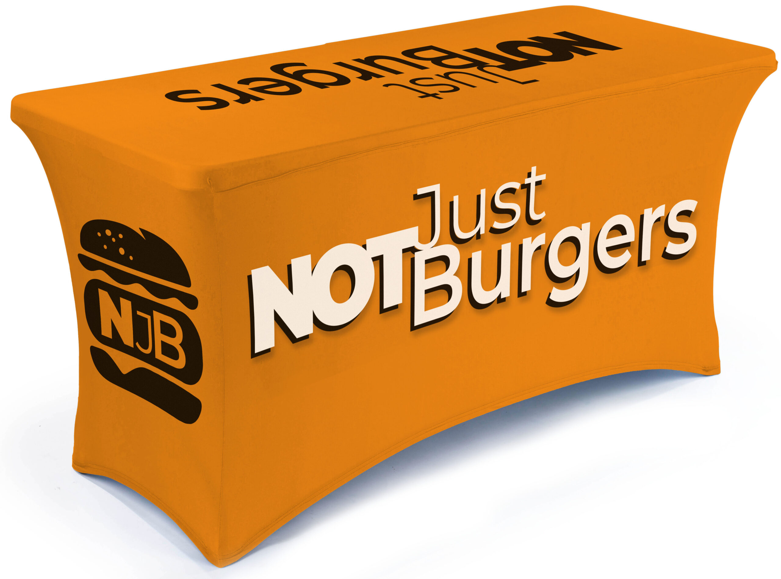 Stretch Table Covers with Custom Graphics, Fitted Design - Full Color