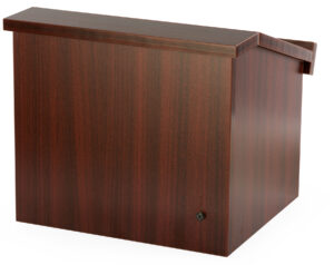 Tabletop Portable Podium with a Folding Design, Melamine – Black
