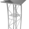 Truss Podium with iPad Enclosure Clamp - Black