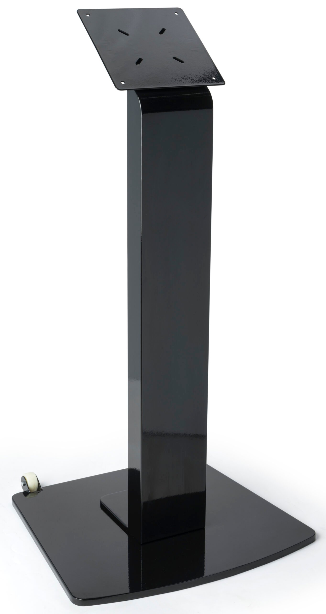 TV Stand for Floor with Power Strip, Fits Monitors 10 - 60-In, Angled Design