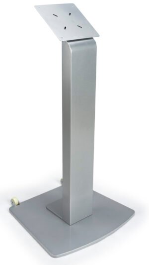 TV Stand for Floor with Power Strip, Fits Monitors 10 - 60-In, Angled Design