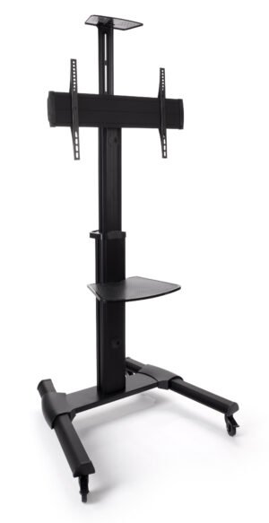 TV Stand with Camera Tray and AV Shelf, Wheels