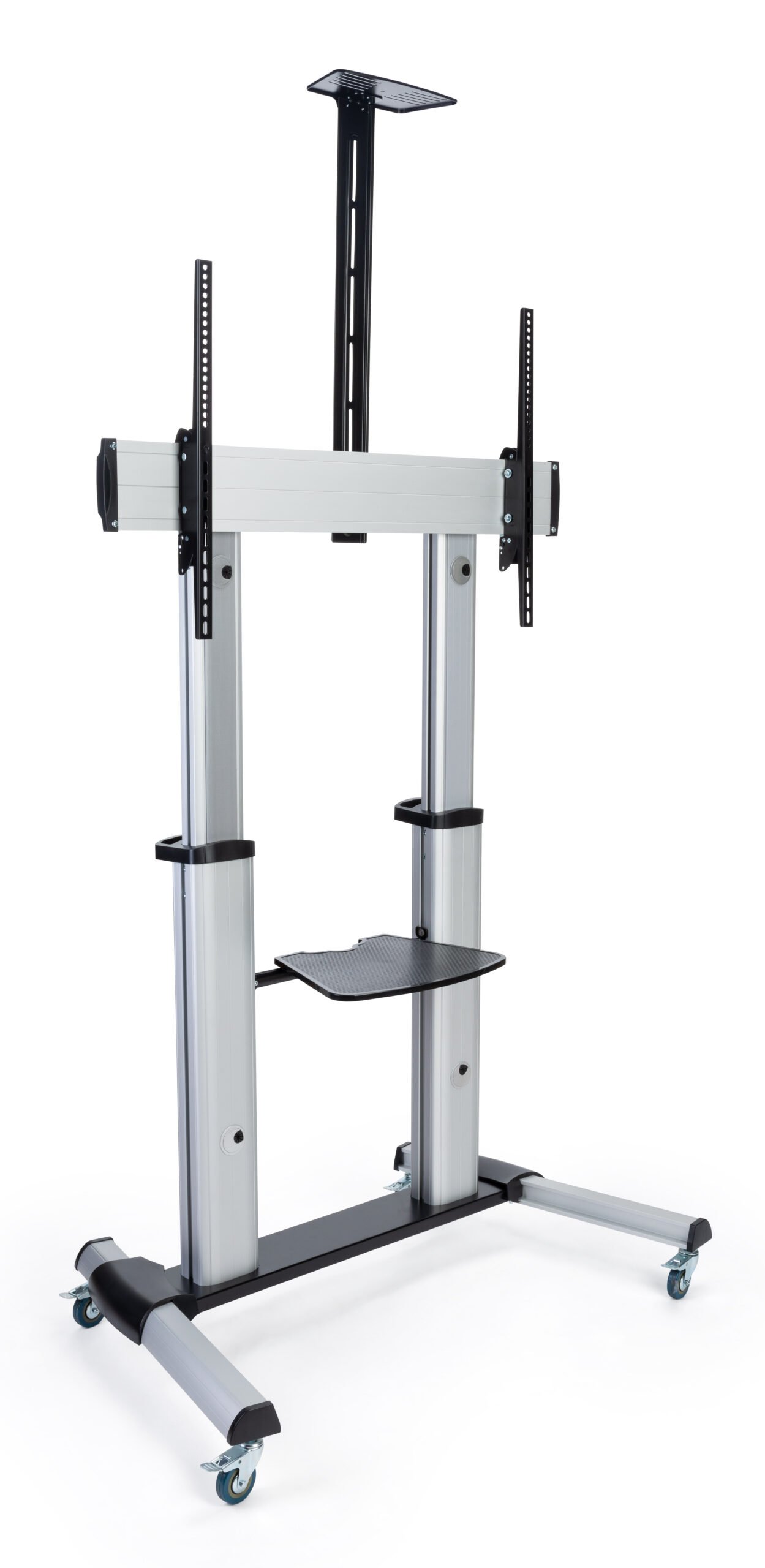 TV Stand with Camera Tray and AV Shelf, Wheels