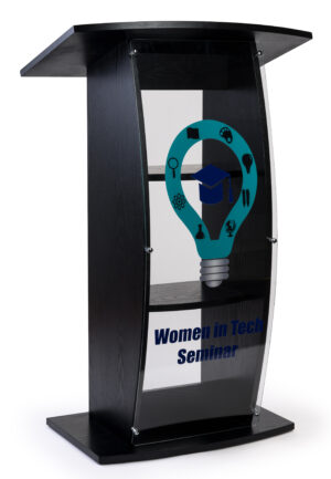 UV Printed Clear Replacement Panel for FLCT Series Lecterns