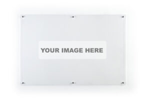 Write-On Board, Wall Mount, Dry Erase, Custom Printing, Acrylic - Multiple Sizes