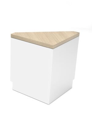 Corner Retail Counter w/ Matte Finish, Decorative Reveal, Ships Fully Assembled
