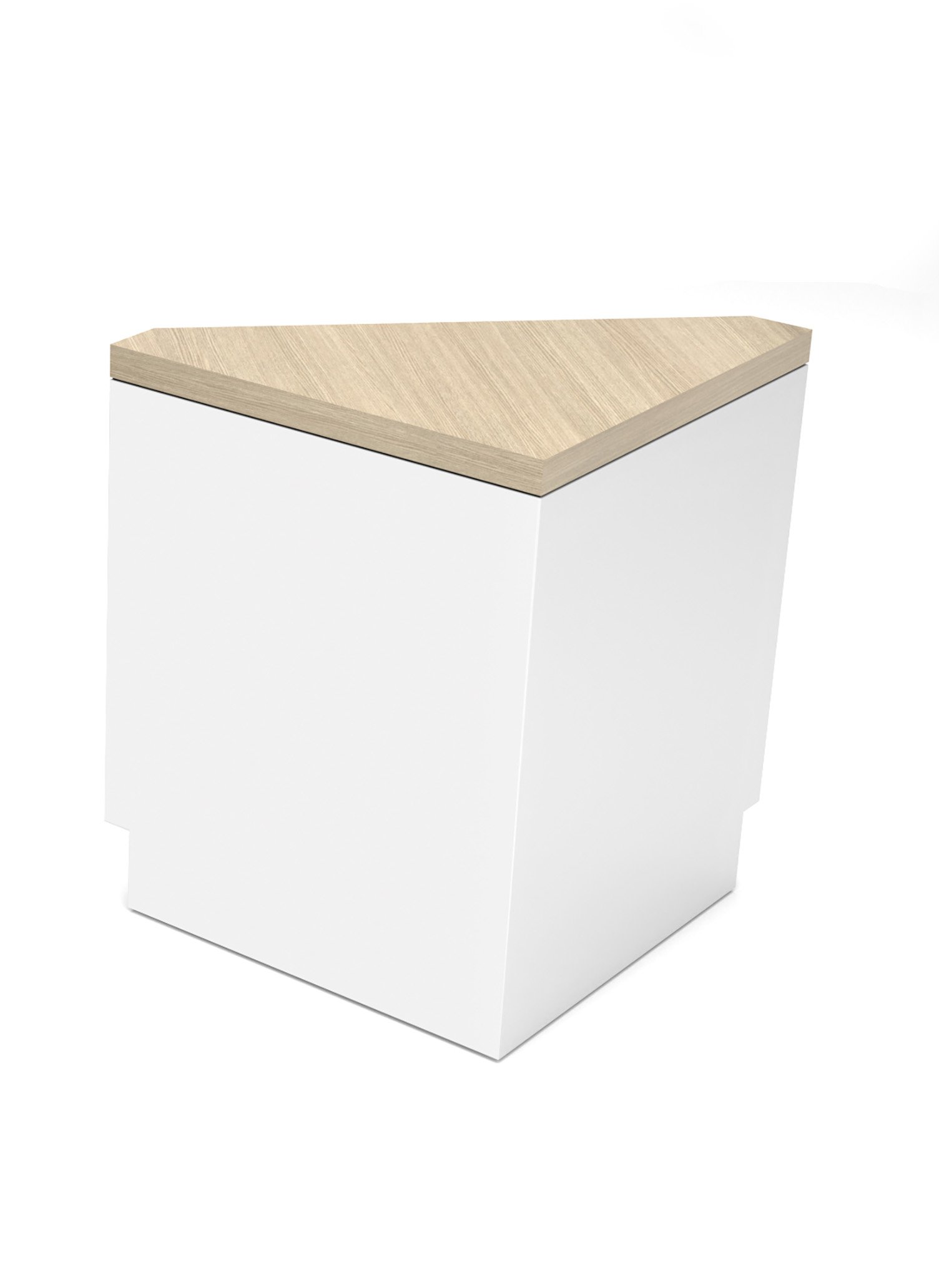 Corner Retail Counter w/ Matte Finish, Decorative Reveal, Ships Fully Assembled