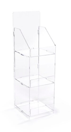 Countertop Acrylic Display, 3 Tiers - Clear