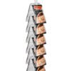 Countertop Wand Merchandiser Rack, 12 Clips w/ Sign Holder – White