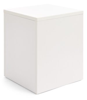 Floor Standing Pedestal, Square Top, Melamine - Multiple Colors