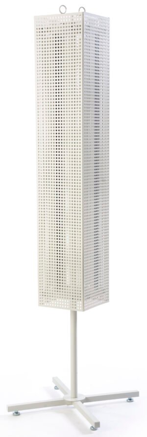 Floor Standing Pegboard Spinner Rack, Magnetic– Black