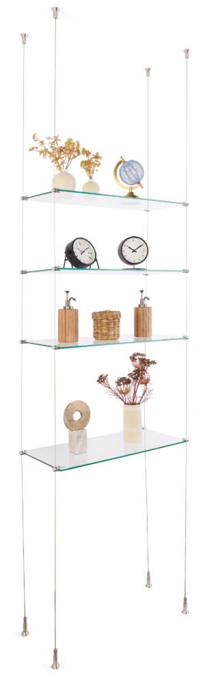 Glass Shelves Extension for SMHGSET4 Cable Shelving System - 24