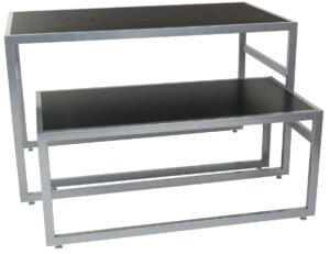 Nesting Display Tables, Rectangular, Set of 2 - White or Black