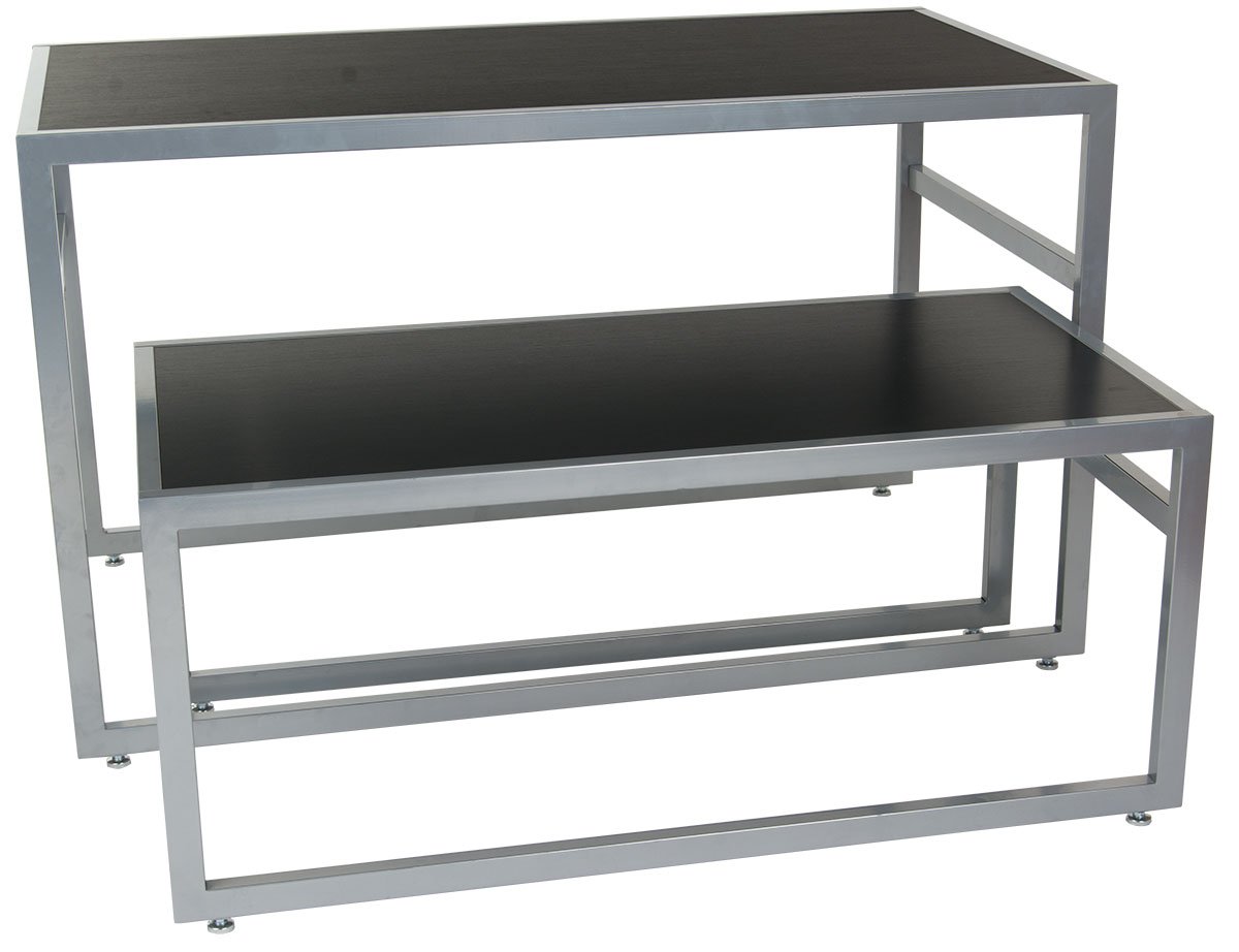 Nesting Display Tables, Rectangular, Set of 2 - White or Black