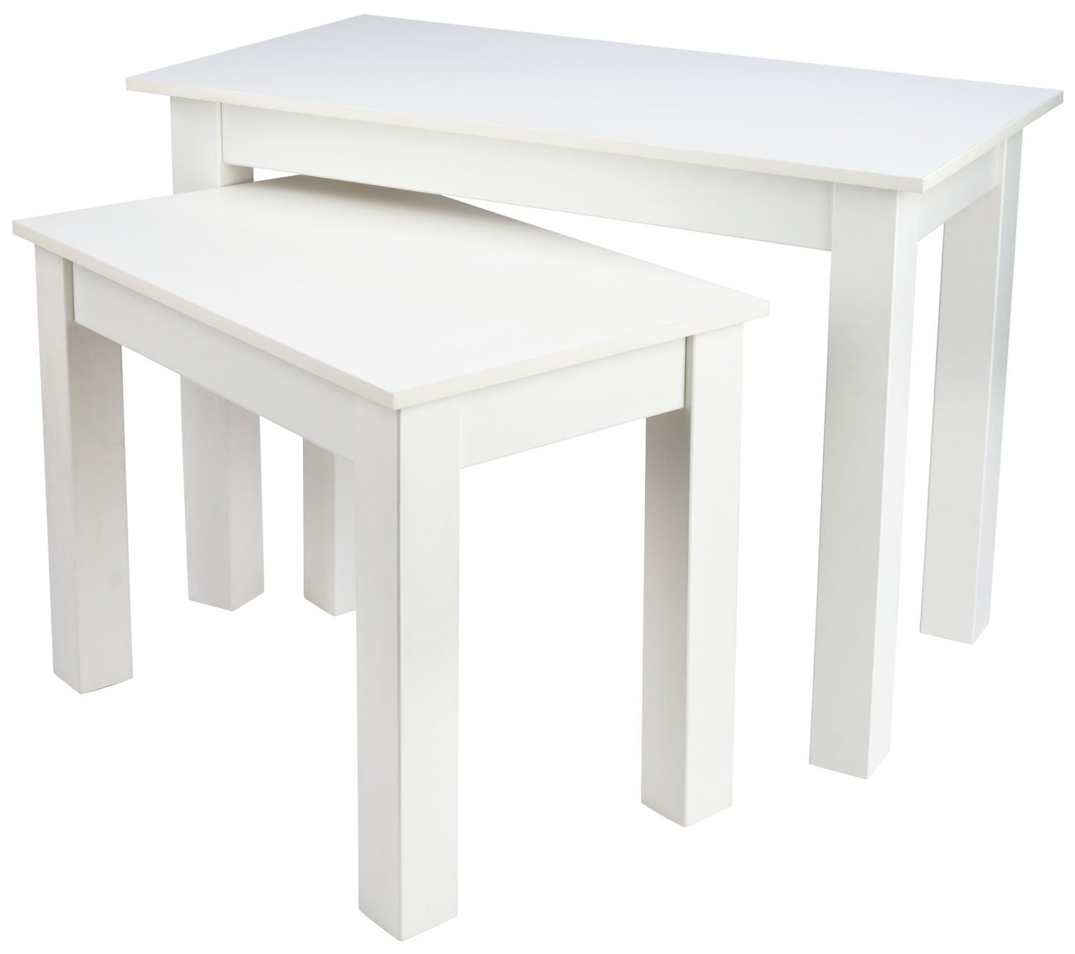Nesting Tables, Rectangular, Set of 2, 45” Wide Large Table - Ash