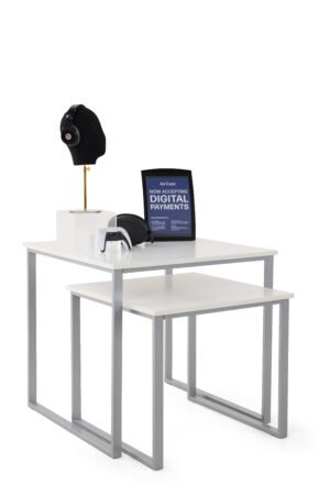 Nesting Tables, Square, Set of 2 - Black