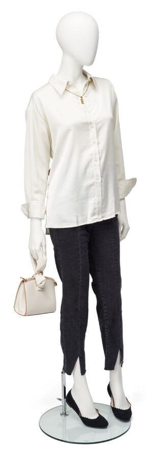 This Abstract Female Mannequin Is Ideal for Displaying Clothing and Accessories In a Designer Showroom