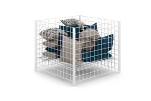 Wire Dump Bins w/ Adjustable Shelf, 22.5 cu. ft. of Storage, Floor Standing