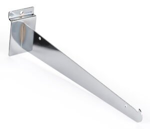 12” Metal Slatwall Knife Bracket for Shelf, Set of 2
