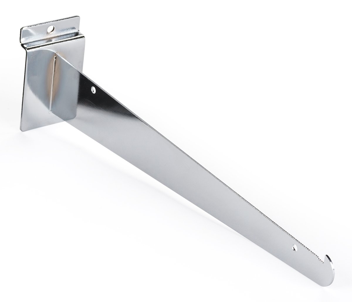 12” Metal Slatwall Knife Bracket for Shelf, Set of 2