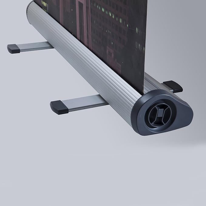 Update Displays Smart Roll Reusable Travel Advertising Banner 35-9/20" inches Poster Size Silver Anodized Aluminum, with Travel Bag - Image 5