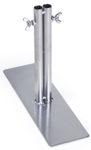 Art Display Grid Base with 2 Leg Supports, Rectangular - Black
