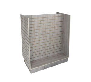 H-Unit Slatwall Gondola Display with 4-Sided Slatwalls