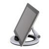 M&T Displays Moon Tabletop Portable Tablet Stand – White Multi-Angle Round-Base Holder for iPads, Tablets, E-Readers, Drawing Pads – Universal Foldable Desktop Organizer for...