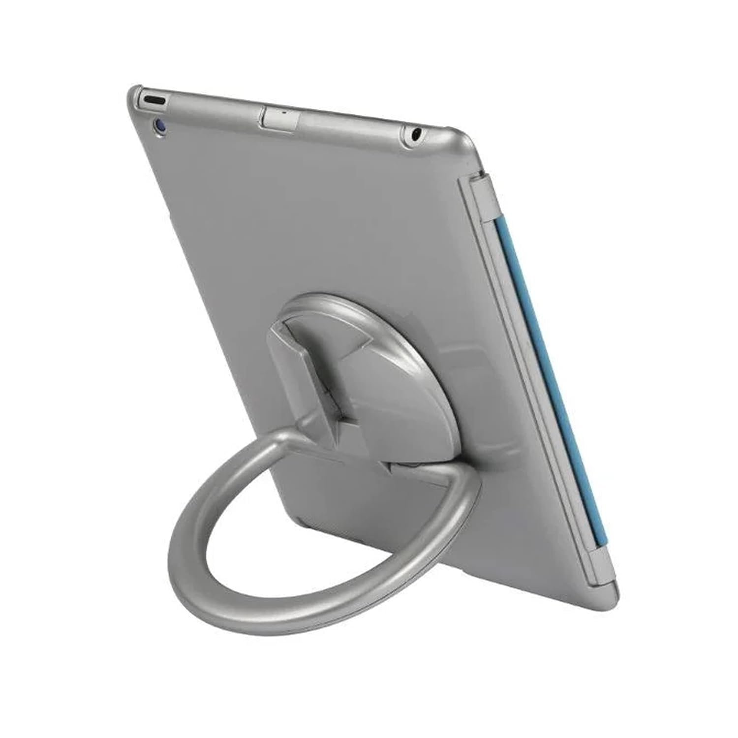 M&T Displays Universal Desktop Tablet Holder with Cover for 7.9 Inch Compatible with Mobile Devices Ipad E-Reader Drawing Pad for Home Office Business Silver Hard Plastic Support