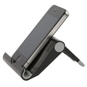 M&T Displays Universal Tablet & Smartphone Holder–Black Adjustable Multi-Angle Desktop Dock Stand, Portable Foldable Stand for 4–11 Inch Tablets, iPad, E-Reader, Cell Phones,...