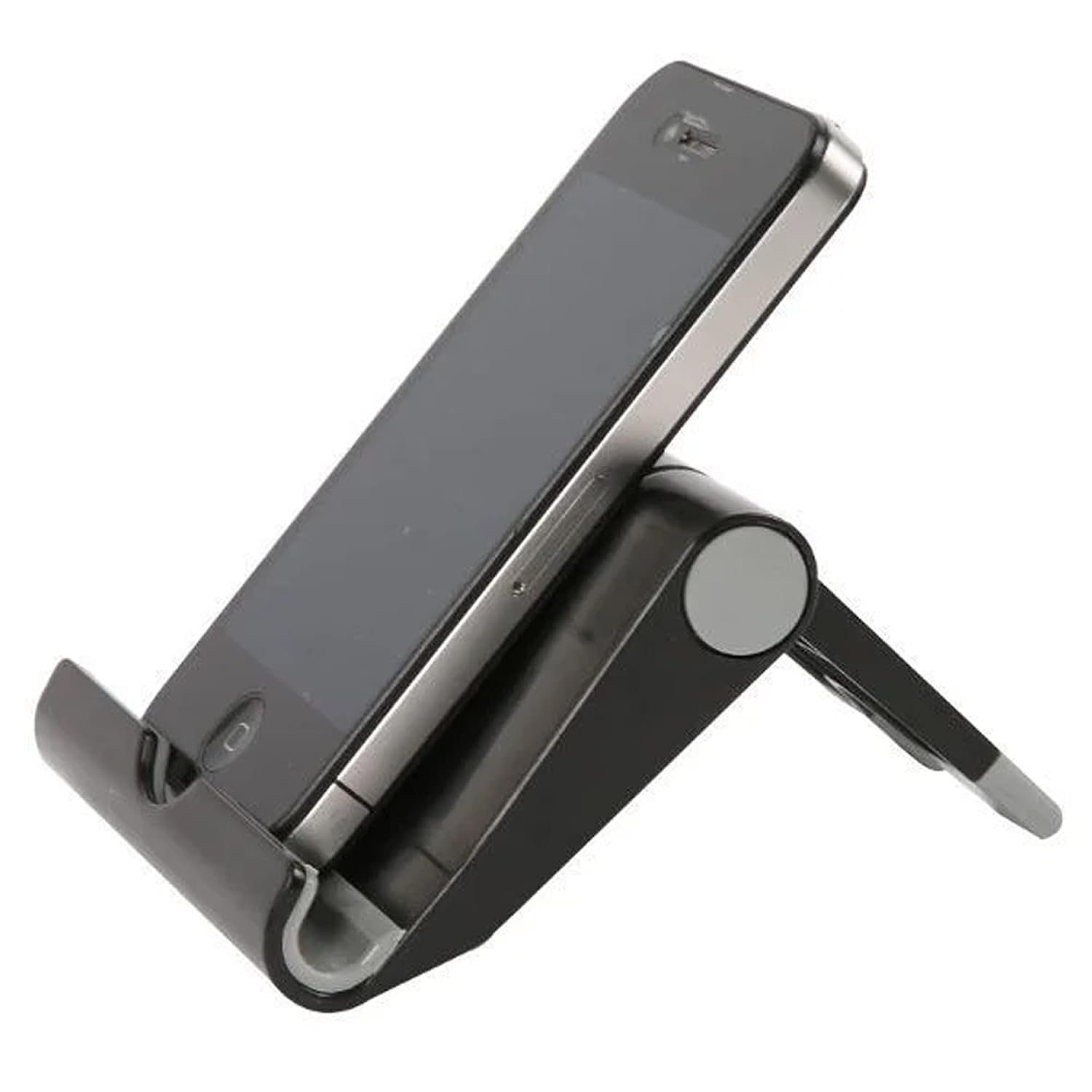 M&T Displays Universal Tablet & Smartphone Holder–Black Adjustable Multi-Angle Desktop Dock Stand, Portable Foldable Stand for 4–11 Inch Tablets, iPad, E-Reader, Cell Phones,...